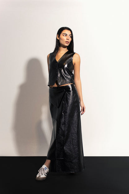 Black Leather Skirt